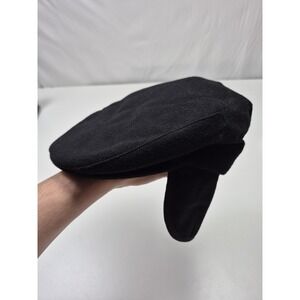 Magill Hat Trapper Cap Mens S Black Cashmere Felt Lined Ear Flap Canada